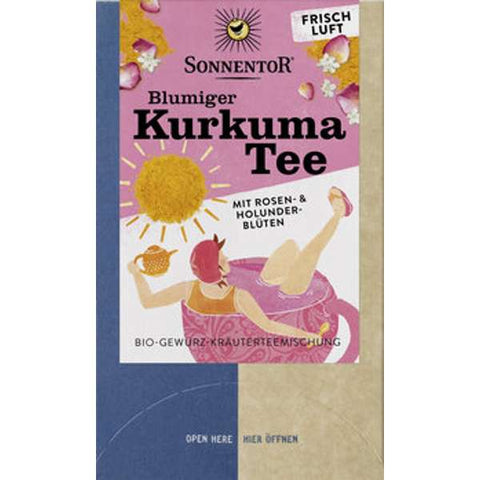 Blumiger Kurkuma Tee, Doppelkammerbeutel