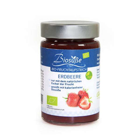 BioSüße Bio-Fruchtaufstrich zuckerfrei Erdbeere 225g Glas