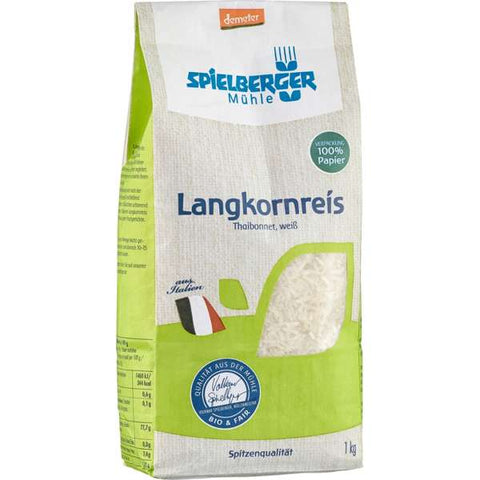Langkornreis, weiß, demeter