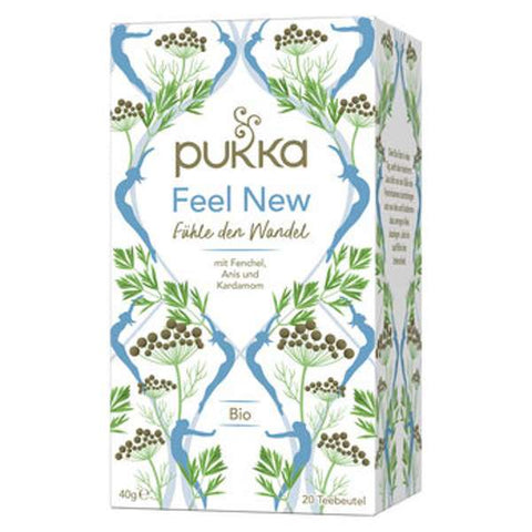 Pukka Bio-Kräutertee Feel New, mit Fenchel, Anis und Kardamom, 20 Teebeutel