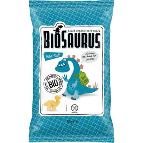 Biosaurus Bio Snack aus Mais Sea Salt "Junior" glutenfrei