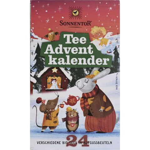 Tee Adventkalender 24 Aufgussbeutel, Doppelkammerbeutel