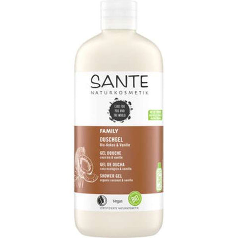 SANTE FAMILY Duschgel Bio-Kokos & Vanille 500ml