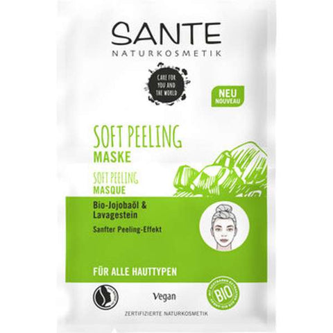 Soft Peeling Maske Bio-Jojobaöl & Lavagestein