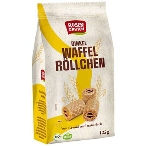 Dinkel-Waffelröllchen Natur