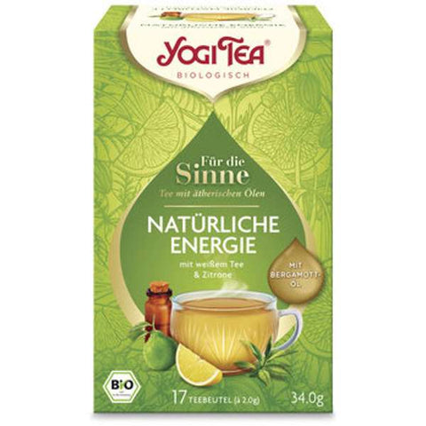 Yogi Tea® Bio Kräutertee, Für die Sinne, Natürliche Energie mit Bergamottöl