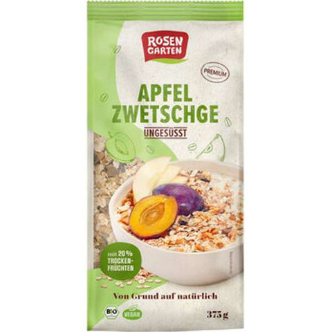 Apfel-Zwetschge-Müsli ungesüßt