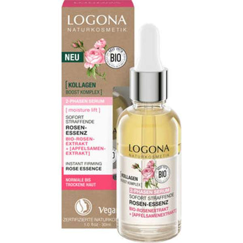 Moisture Lift 2-Phasen Serum sofort straffende Rosen-Essenz mit Bio-Rosenextrakt