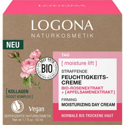 Moisture Lift straffende Feuchtigkeitscreme mit Bio-Rosenextrakt und Apfelsamene