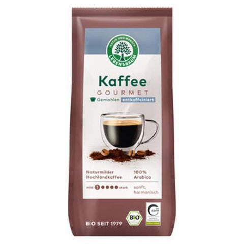 Kaffee Gourmet, entkoffeiniert, gemahlen