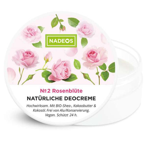 NADEOS Natürliche Deocreme Rosenblüte 40g Default Title
