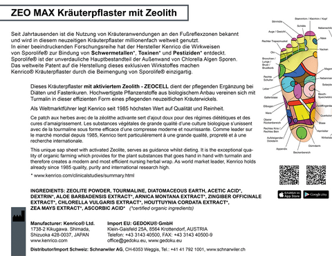 Kenrico ZEO MAX Kräuterpflaster mit Zeolith