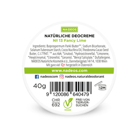 NADEOS Natürliche Deocreme Fancy Lime Nr. 13 40g