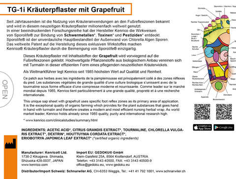 Kenrico TG-1i Kräuterpflaster mit Grapefruit