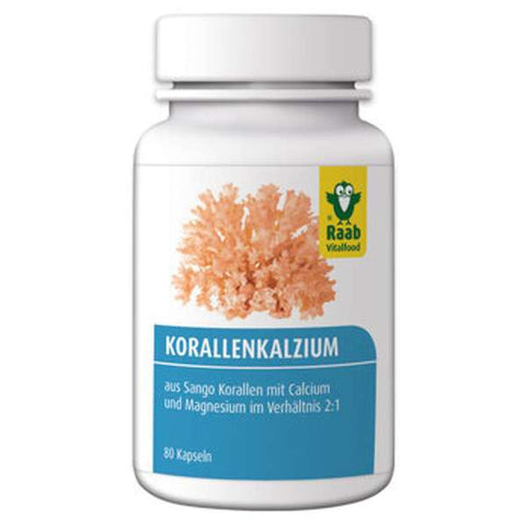 Sango Korallenkalzium Kapseln, 80 Kapseln à 600 mg (48 g)