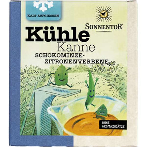 Kühle Kanne Schokominze-Zitronenverbene Tee, Pyramidenbeutel