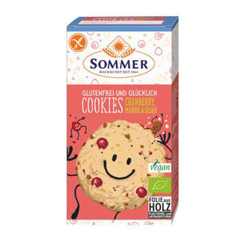 Glutenfrei und Glücklich Cookies Cranberry, Mandel & Sesam