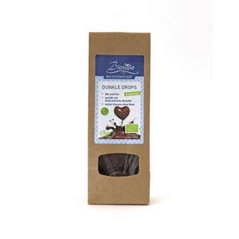 Biosüße Bio-Schokolade Dunkle Drops (zartbitter) Tüte 100g