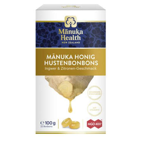 Manuka Honig Hustenbonbons MGO400+ Ingwer Zitrone