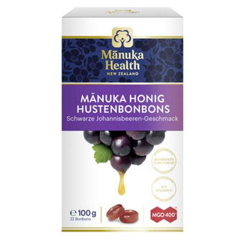 Manuka Honig Hustenbonbon MGO400+ schw. Johann.