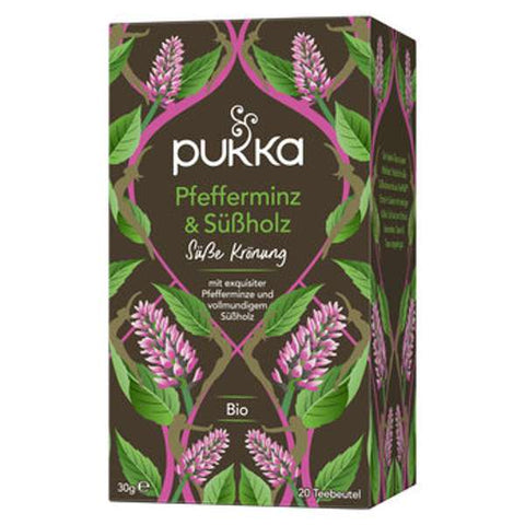 Pukka Bio-Kräutertee Pfefferminz & Süßholz, 20 Teebeutel