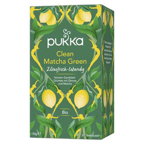 Pukka Bio-Kräutertee Clean Matcha Green, 20 Teebeutel