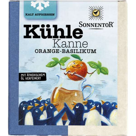Kühle Kanne Orange-Basilikum Tee, Pyramidenbeutel