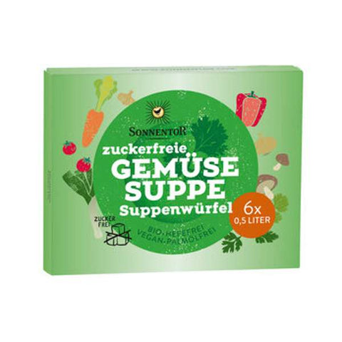 Zuckerfreie Gemüsesuppe Suppenwürfel