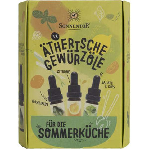 Ätherische Gewürzöle für die Sommerküche (Set)