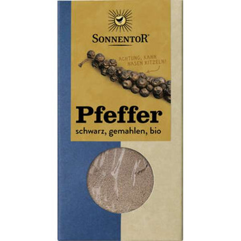 Pfeffer schwarz gemahlen, Packung