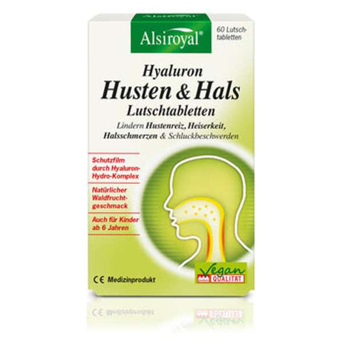 Hyaluron Husten & Hals, 60 Lutschtabletten