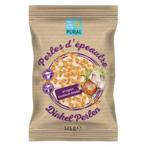 Dinkel Perlen Knoblauch Zwiebel