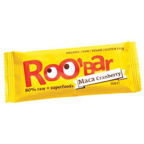 Roobar Maca & cranberries, 30g, glutenfrei