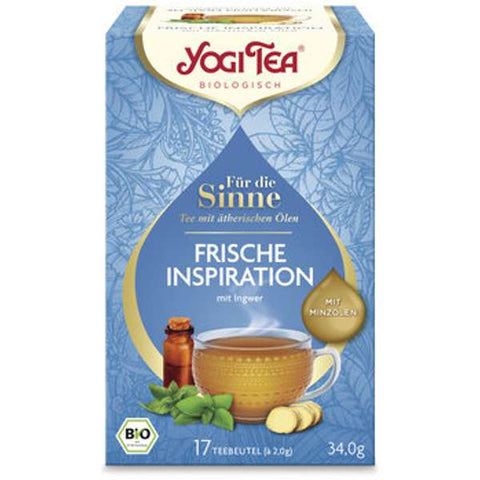 Yogi Tea®, Bio-Kräutertee, Für die Sinne, Frische Inspiration mit Minzölen