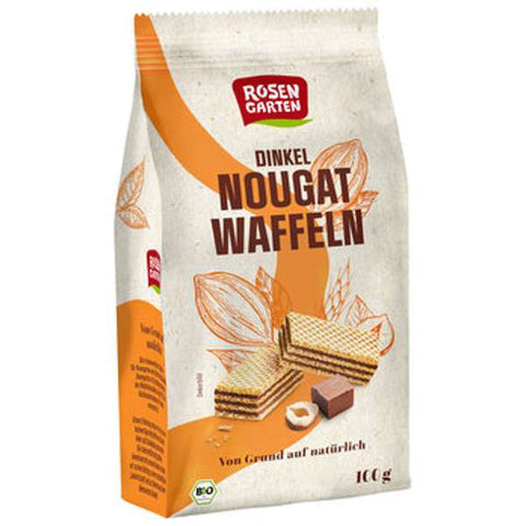 Dinkel-Nougat-Waffeln