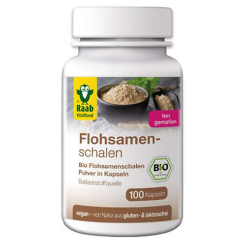 BIO Flohsamenschalen 100 Kapseln à 600 mg
