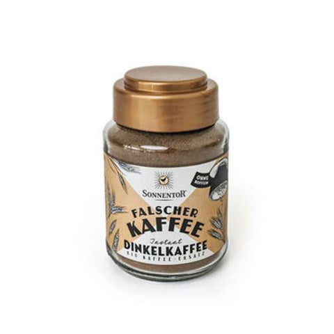 Dinkelkaffee Falscher Kaffee Instant, Glas