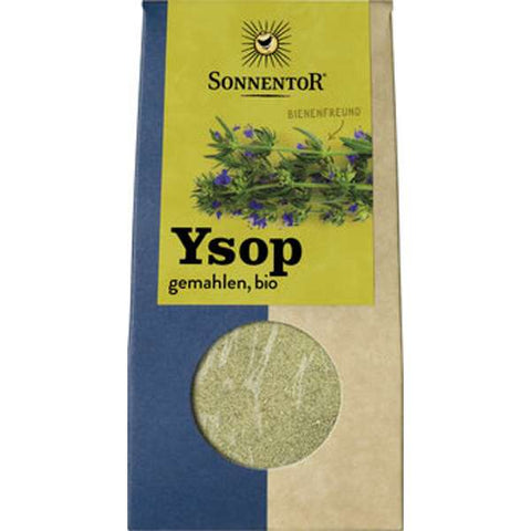 Ysop gemahlen, Packung