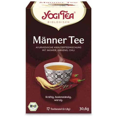 Yogi Tea® Männer Tee, Bio-Kräutertee mit Ingwer, Ginseng, Chili