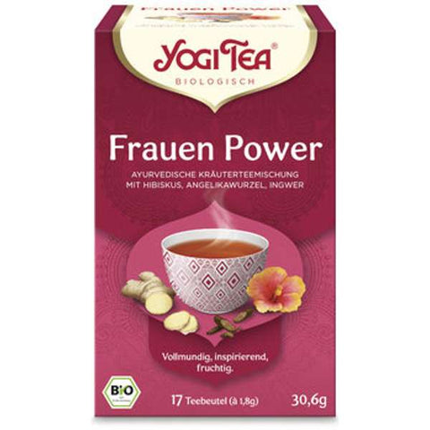 Yogi Tea® Frauen Power, Bio - Kräutertee mit Hibiskus, Angelikawurzel und Ingwer