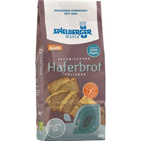 Haferbrot Backmischung, glutenfrei, demeter