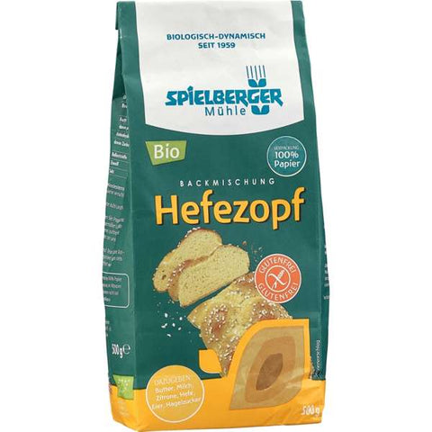 Hefezopf Backmischung, glutenfrei, kbA