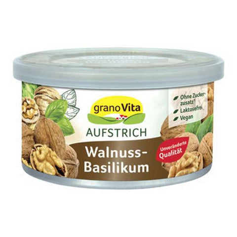 Veganer Brotaufstrich Walnuss-Basilikum