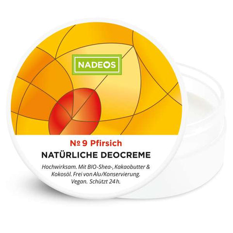 Natürliche Deocreme Pfirsich