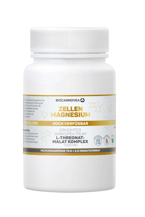 Biocannovea BIOCANNOVEA ZELLEN MAGNESIUM L-Threonat-Malat Komplex 75g Default Title